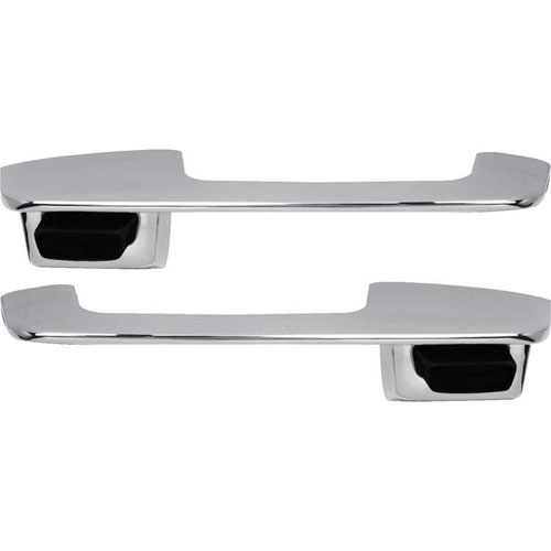 MD4231 Front Outer Door Handle Set 1967-70 Dodge, Plymouth A, B-Body; with Black Buttons