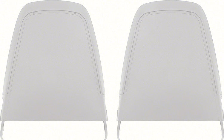MD473200 Bucket Seat Back Panels 1970-71 Dodge, Plymouth A,B,E-Body; Early Style; Pair; White