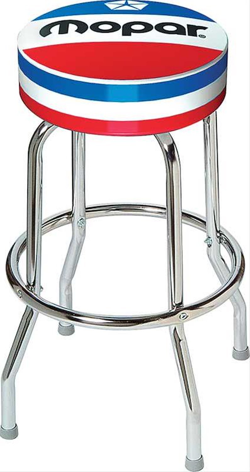 MD670107 Counter Stool 1972-84 Red White And Blue Mopar Logo