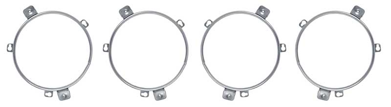 MD9503 Headlamp Retaining Ring 1970-72 Dodge/Plymouth; For B-Body/C-Body; 5-3/4" With 5-Tabs; Set of Four