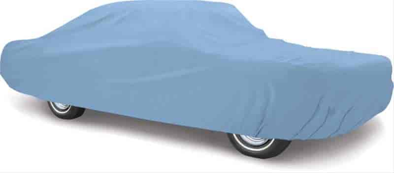 MT3501A Car Cover 1967-76 Dart, Demon, Duster, Scamp, Valiant, 1967-69 Barracuda Notchback; Diamond Blue