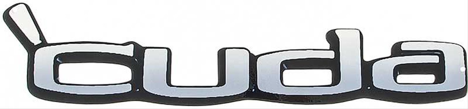 PS500120 Metal Sign Photorealistic; 'Cuda Logo; Measures 20" X 4"