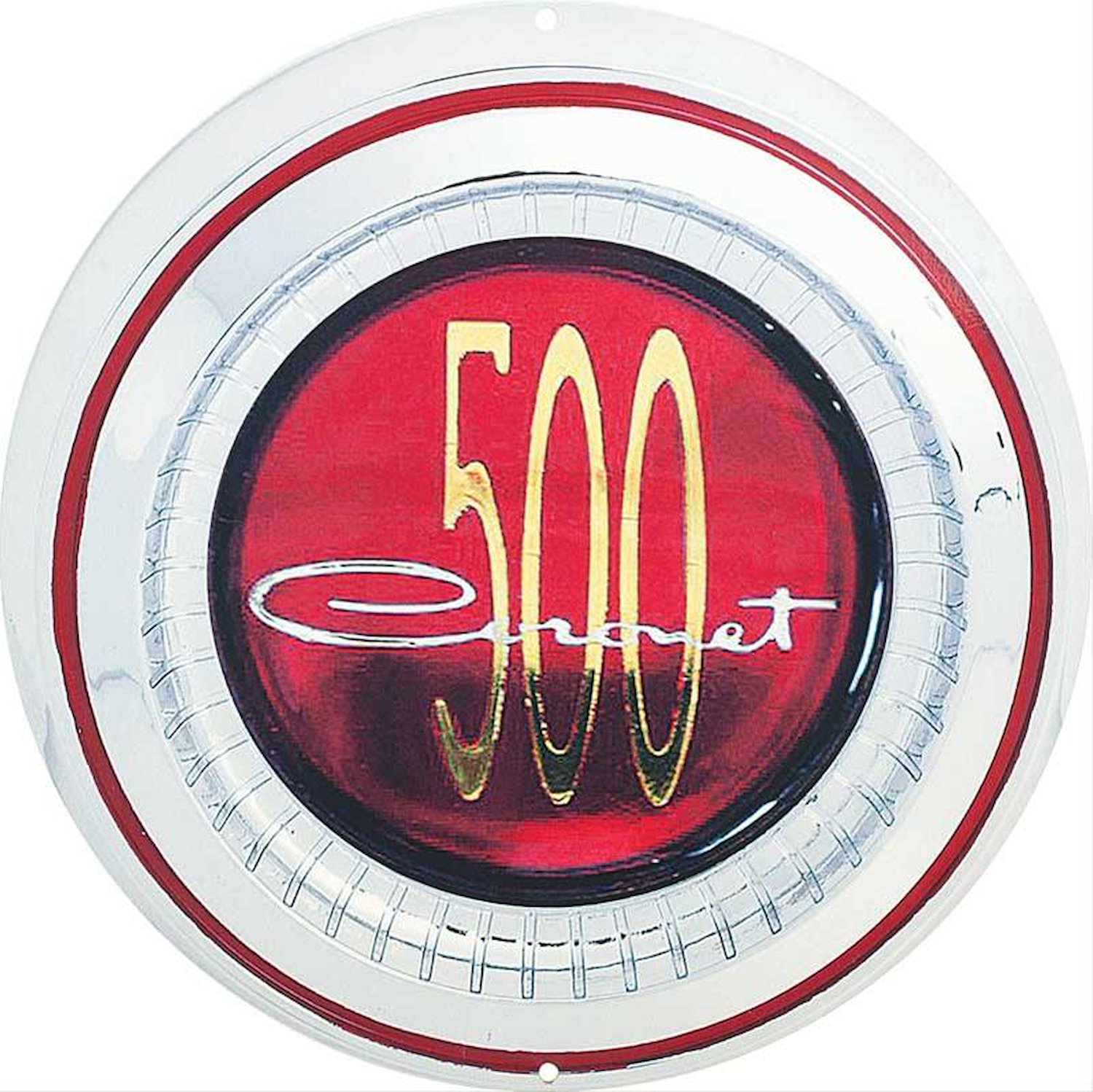 PS500124 Metal Sign Photorealistic; Coronet 500 Medallion; Measures 12" X 12"