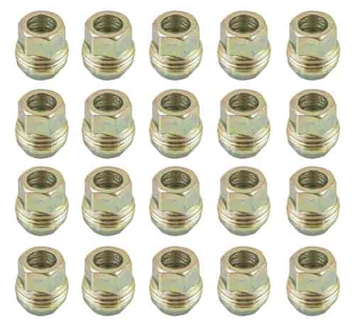 Lug Nut Set Externally Threaded for Caps for 1982-2002 GM Models [12 mm-1.5 mm, Set of 20]