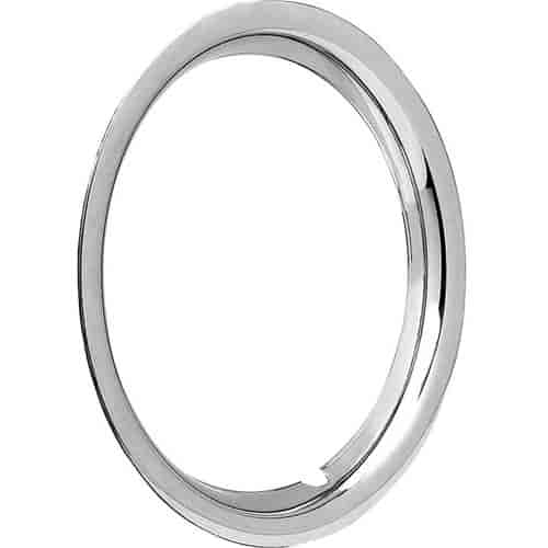 Stainless Steel Round Lip Trim Ring 14 in. x 6 in., 14 in. x 7 in., 1.500 in. Deep