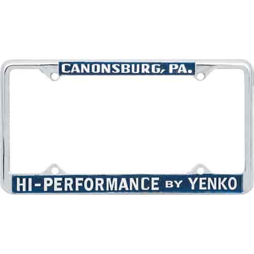 Yenko License Plate Frame Reproduction 1966-1971 Chevy Models