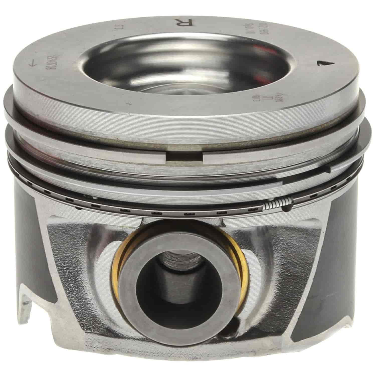 Piston and Rings Set 2006-2010 Chevy/GMC Duramax Diesel V8 6.6L Right Bank with 4.075" Bore (+.020")