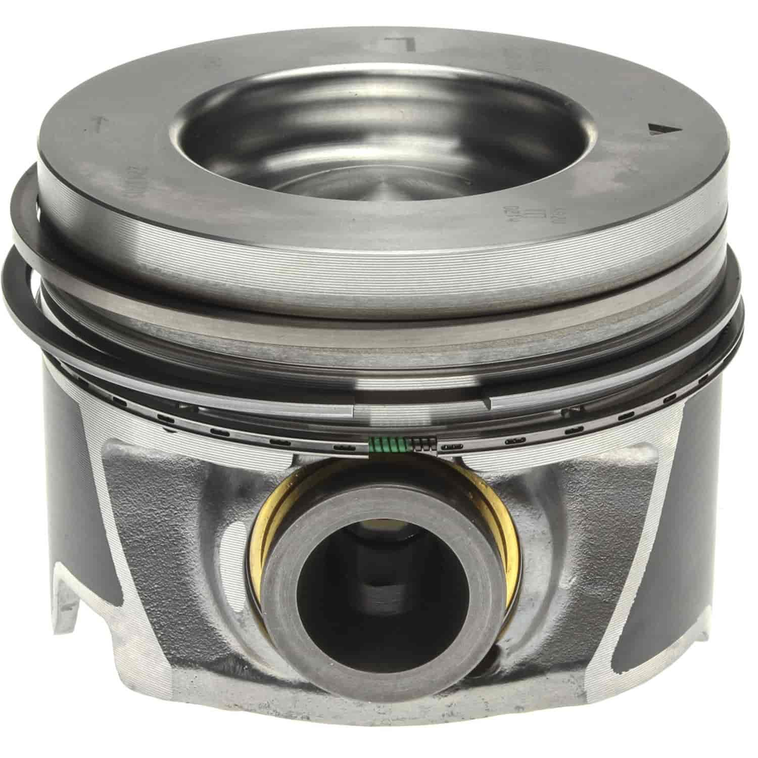 Piston and Rings Set 2006-2010 Chevy/GMC Duramax Diesel V8 6.6L Left Bank with 4.095" Bore (+.040")