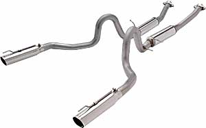 Complete Exhaust System without Catalytic Converters 1999-2004 Mustang GT Includes: