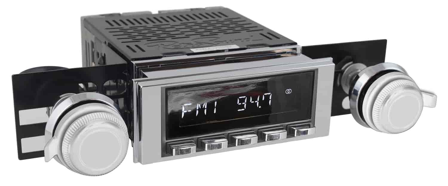 HBC-M2-113-117-254-03-73 Motor 2B Radio w/Black Face, Chrome