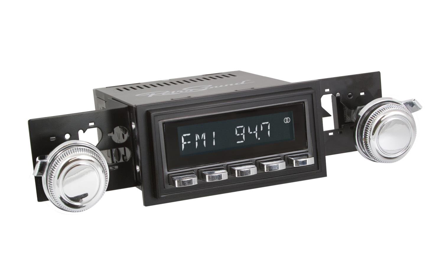 HBC-M2-226-03-73 Motor 2B Radio w/Black Face, Chrome Pushbuttons