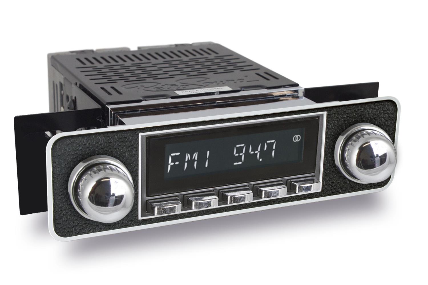 HBC-M2-503-06-76 Motor 2B Radio w/Black Face, Chrome Pushbuttons