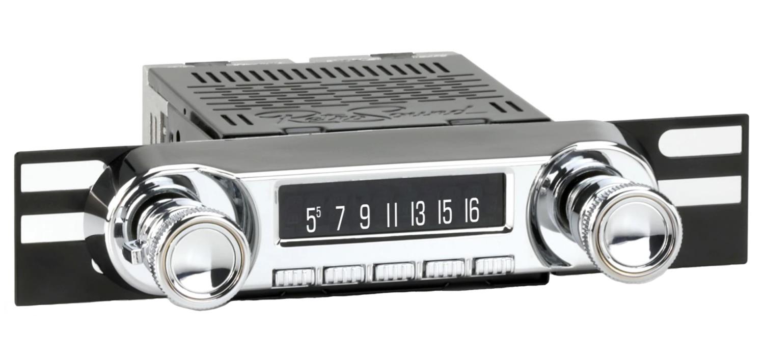 Huntington Radio Chrome Knobs with Bluetooth for 1961-1968 Dodge Trucks
