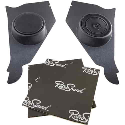Kick Panels w/Standard Speakers and RetroMat Package for 1955-1956 Chevy Bel Air/150/210