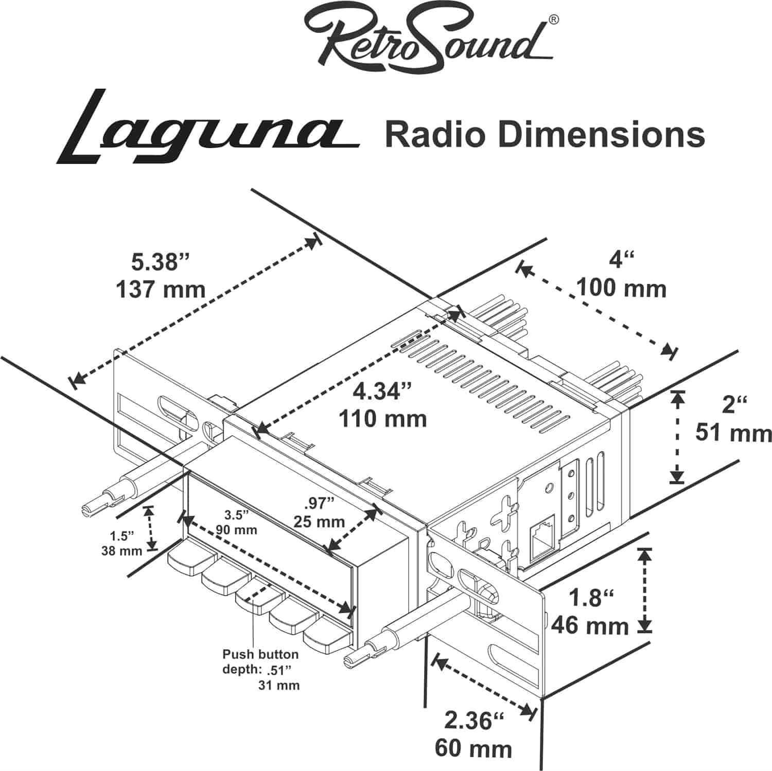 Laguna Radio 1966-1967 GM A-Body