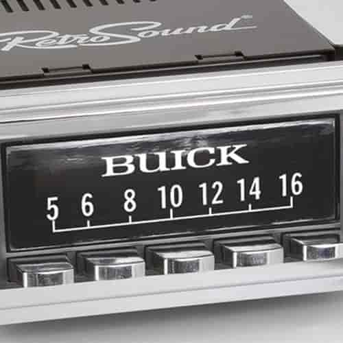 GM-licensed Vintage Look Radio Dial Screen Protectors Buick Logo