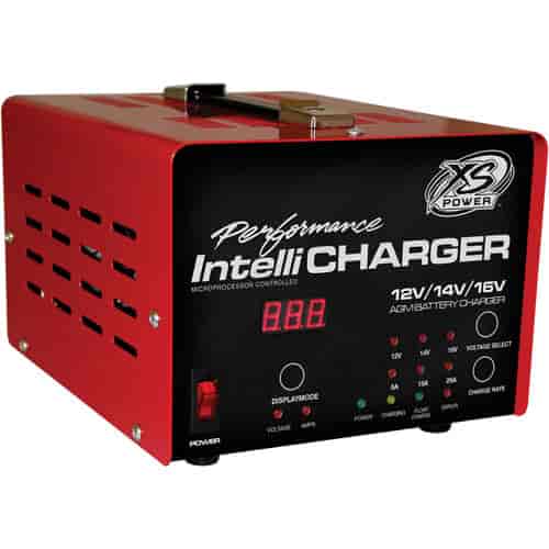 12/14/16 Volt IntelliCharger LED indicators plus Digital Voltage/Amperage Gauge