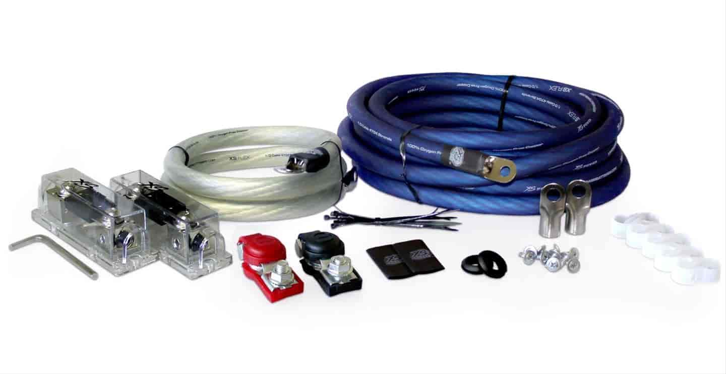 XS FLEX 2 AWG 2500-3000W Install Kit with 2 250A Fuses and Holders