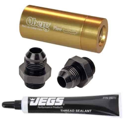 Fuel Line Safety Check Valve Kit Includes: Fuel Line Safety Check Valve