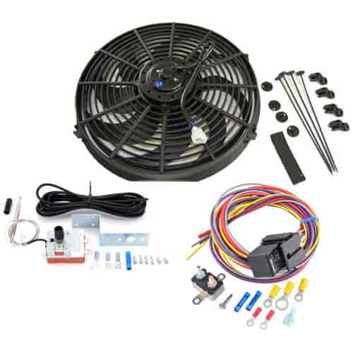 Electric Fan Kit 12" Curved Blades Includes: