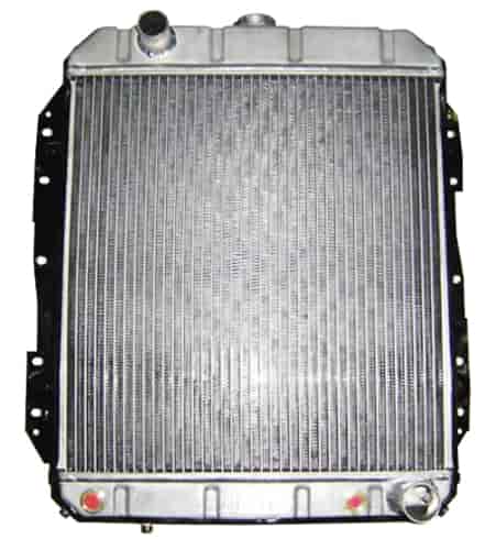 UNIVERSAL CHEVY VERTICAL FLOW RADIATOR FOR AUTOMATIC TRANSMISSION 19.75 X 18.25 X 1.6