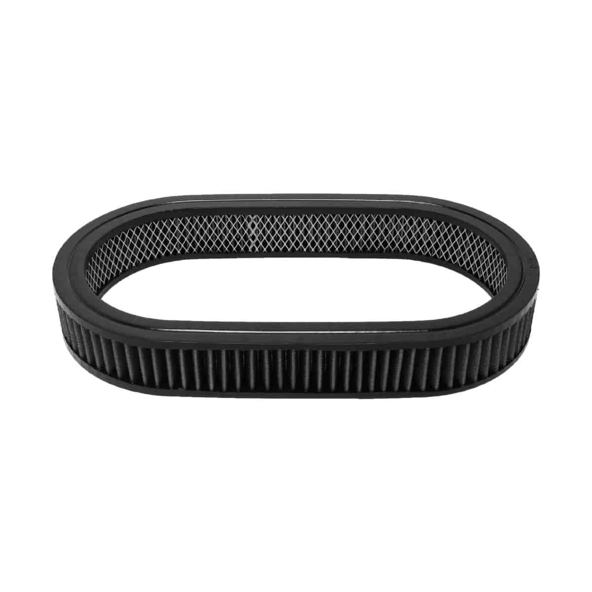 Oval Washable Air Cleaner Element 15 x 2 in. [Black]