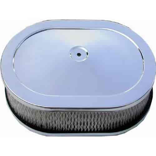 Oval Super Flow Filter Air Cleaner Kit With Paper Element