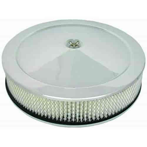 Round Muscle Car Style Top Air Cleaner Set 14" x 3"