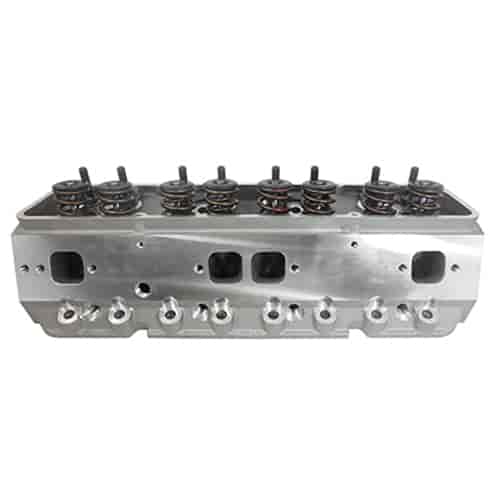 SB CHEVY ALUMINUM COMPLETED ASSEMBLED CYLINDER HEAD STRAIGHT PLUG STYLE