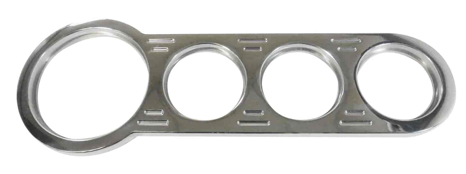 ALUMINUM FOUR HOLES GAUGE PANEL ONE 3-1/8 AND