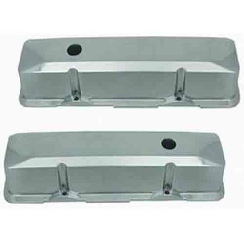 Baffled Aluminum Recessed Valve Covers 1958-1986 Small Block Chevy 283, 305, 327, 350