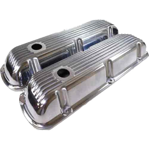 Tall Top Finned Aluminum Valve Covers 1964-2001 Small Block Ford 260-351W