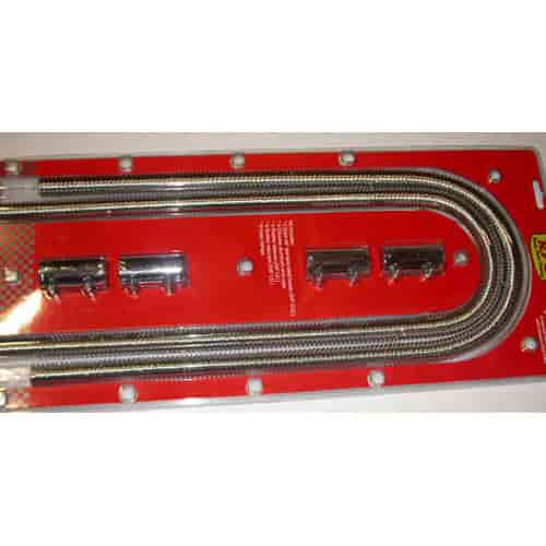 Stainless Steel Heater Hose Kit 44" x 5/8"