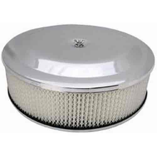 Round Race Car Style Air Cleaner Set 14" x 4"
