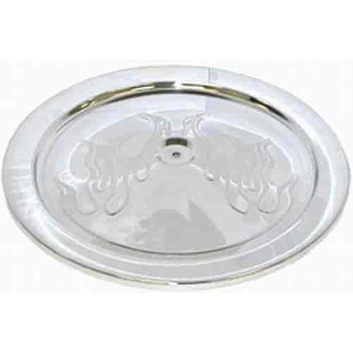 Round Muscle Car Flame Style Air Cleaner Top 14" Diameter