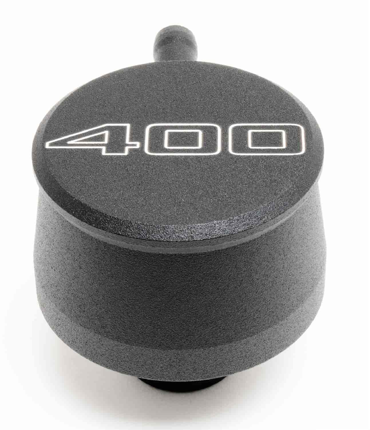 Billet Aluminum Push In Breather w/400 Logo and