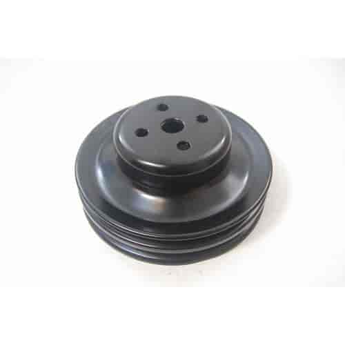 BLACK FORD 1965-66 289 DOUBLE GROOVE PULLEY - UPPER