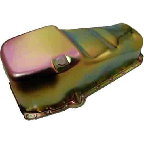Zinc Plated Steel Stock Oil Pan 1955-79 Small Block Chevy 283-400 V8