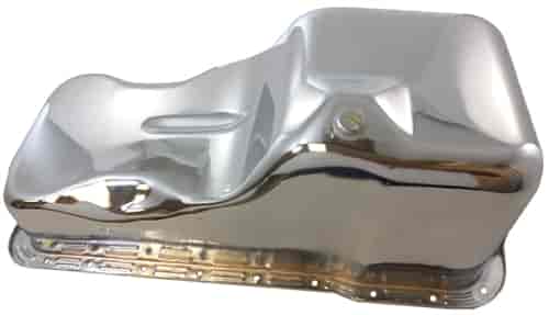 Chrome Plated Steel Stock Oil Pan 1965-87 Small