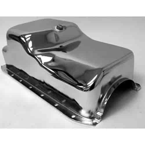 Chrome Plated Steel Stock Oil Pan 1964-87 Mopar 273, 318, 340 V8