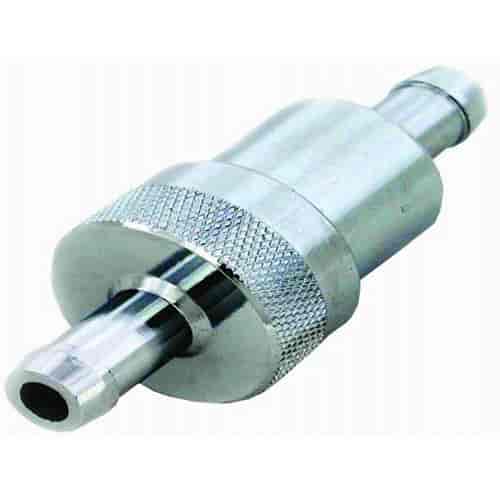 Chrome Steel Fuel Filter 3/8" Inlet/Outlet
