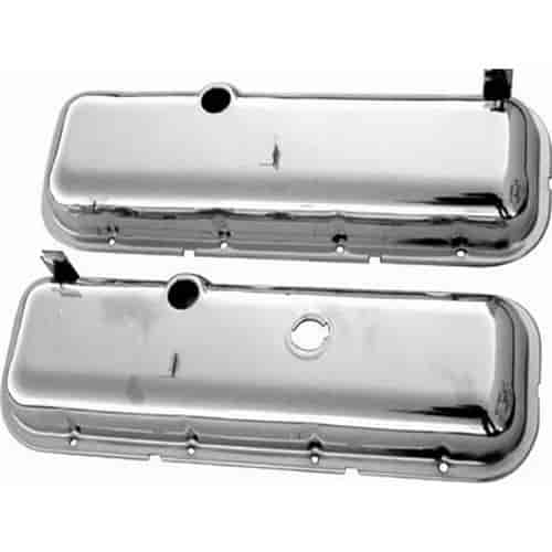 Big block Chevy CHROME fabricated valve covers BBC sheet metal 454 396 breathers