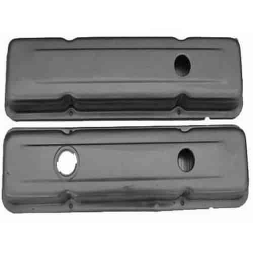 Raw Steel Valve Covers 1958-1986 Small Block Chevy 283-350