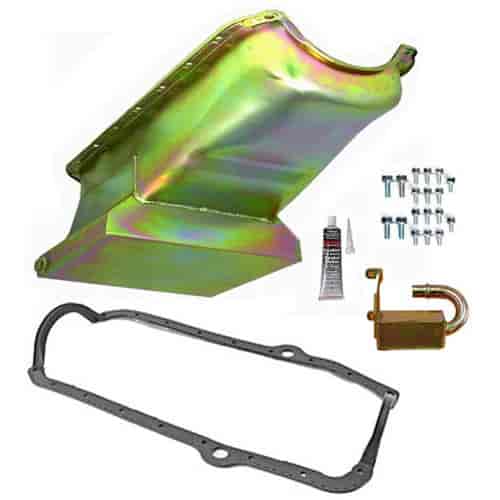 Steel Drag Race Oil Kit Small Block Chevy Includes: