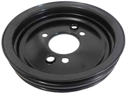 BLACK BB CHEVY 393-454 V8 DOUBLE GROOVE CRANKSHAFT PULLEY - SWP LOWER