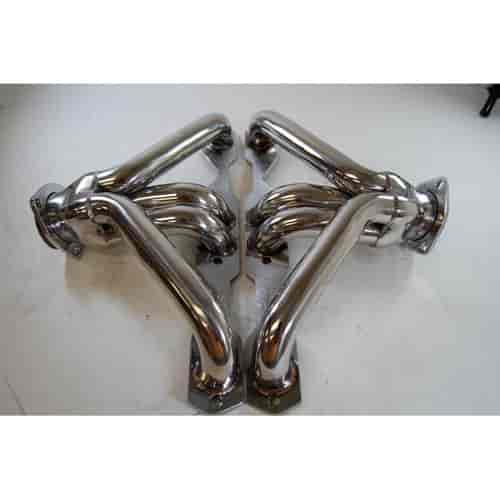 55-57 TRI SHORTY HEADERS SET-STAINLESS STEEL