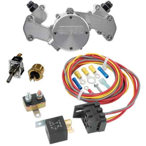 Billet Electric Water Pump Kit Chevy LS Engines Includes:
