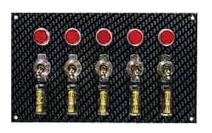 4" x 6-3/4" Fiber Design Switch Panel Gray/Black