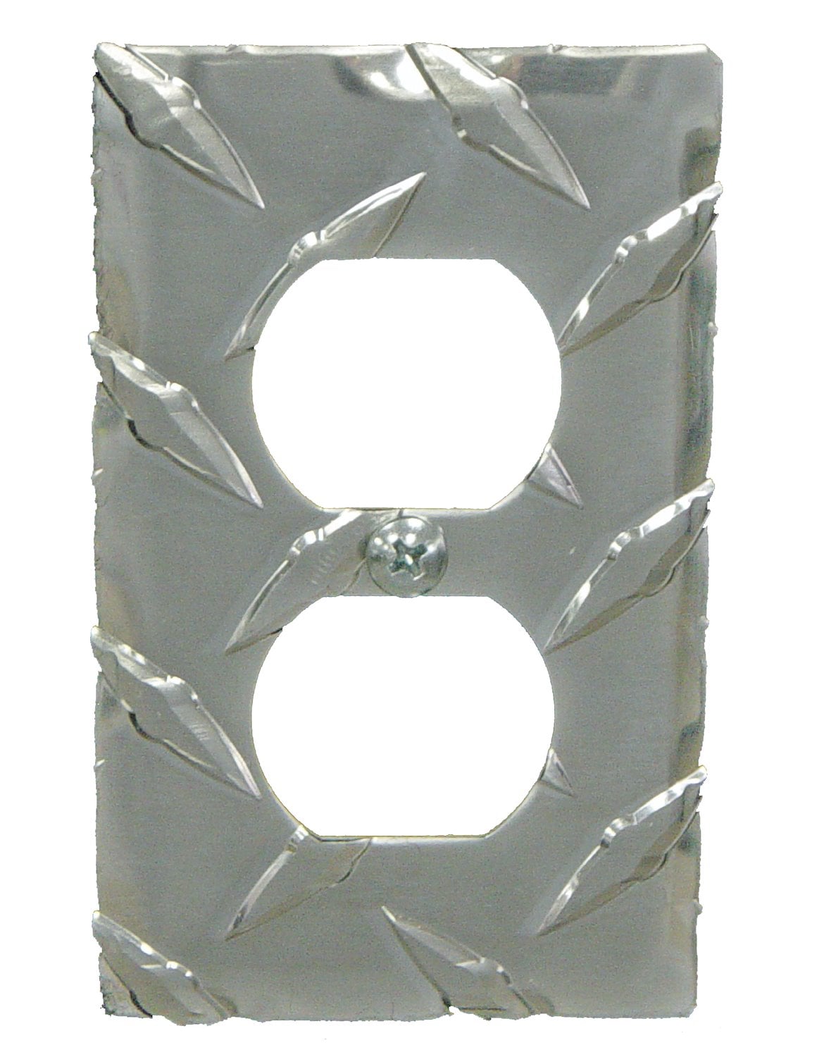 Electrical Outlet Cover Plate [Diamond Tread Aluminum]