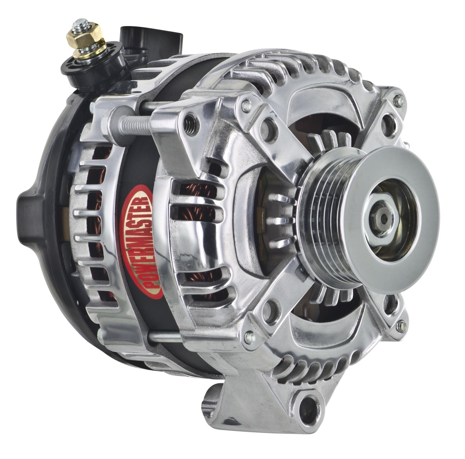 GM 12si-Style Alternator Polished 1-Wire, Serpentine Pulley